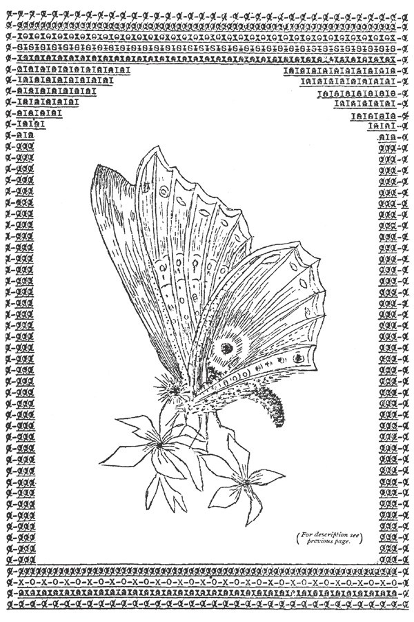 Typewriter art by Flora F.F. Stacey from 1898